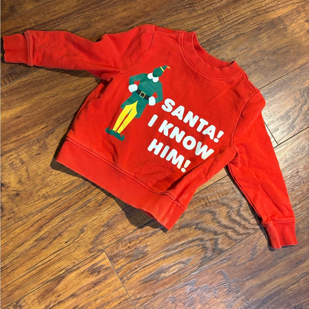 Hanna Andersson colab with Elf movie size 90 (30) crewneck sweatshirt